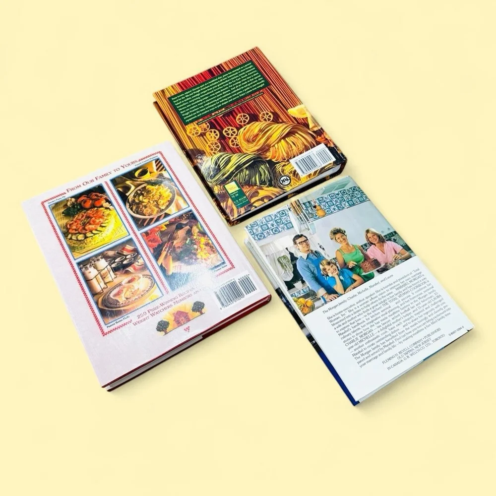 Vintage Cookbook Lot 3 Retro Foodie Diet DIY Recipe Meal Planning